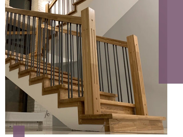 Реставрация деревянных и металлических лестниц в Соликамске