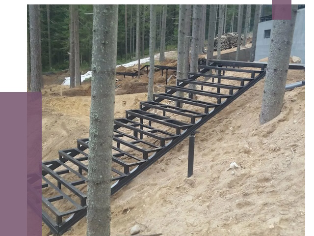 Монтаж металлических лестниц в Соликамске от 13654 руб. 