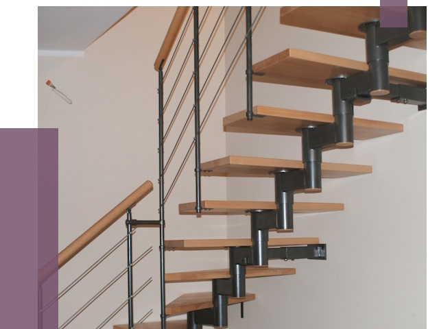 Изготовление модульных лестниц в Соликамске от 11593 руб. 