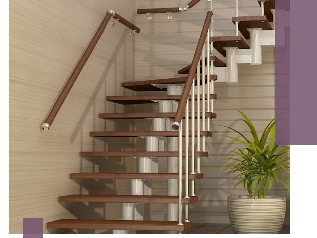 Изготовление модульных лестниц под ключ в Соликамске