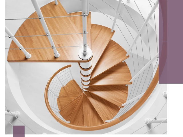 Изготовление винтовых лестниц под ключ в Соликамске