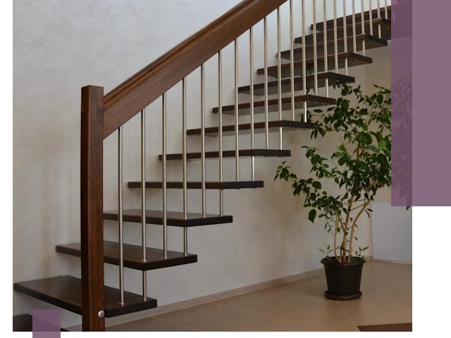 Лестницы на больцах под ключ в Соликамске – изготовление и монтаж