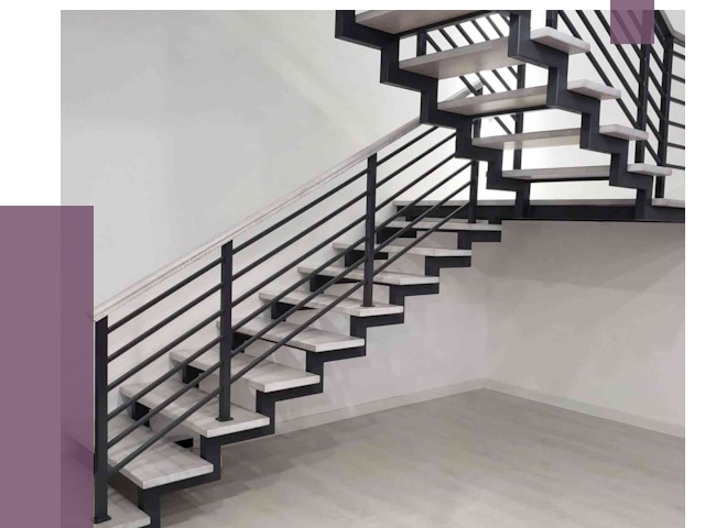 Лестницы на металлокаркасе под ключ в Соликамске от 12881 руб. | ПРОЛЁТ-Слк