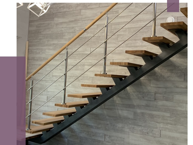 Изготовление лестниц на монокосоуре в Соликамске от 76772 руб. 