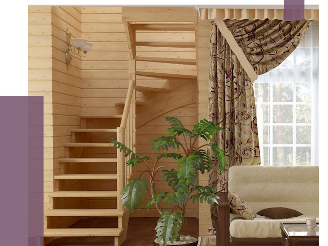 Лестницы для дачи в Соликамске от 76515 руб.  | ПРОЛЁТ-Слк