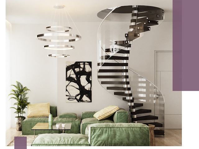 Лестницы для двухуровневой квартиры в Соликамске — изготовление и монтаж