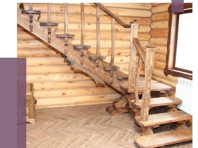 Лестницы в баню в Соликамске от 19270 руб. — изготовление | ПРОЛЁТ-Слк