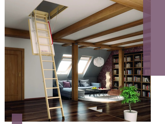 Чердачные лестницы под ключ в Соликамске: изготовление и монтаж