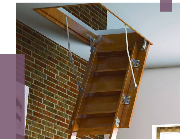 Установка чердачной лестницы в Соликамске от 7883 руб. | ПРОЛЁТ-Слк