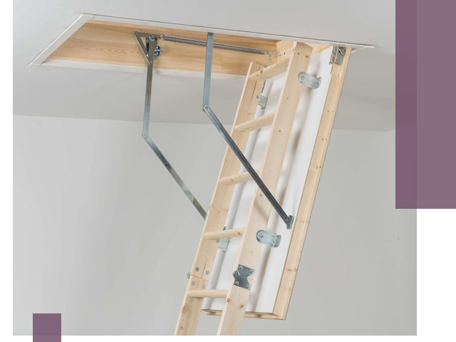 Установка чердачной лестницы под ключ в Соликамске