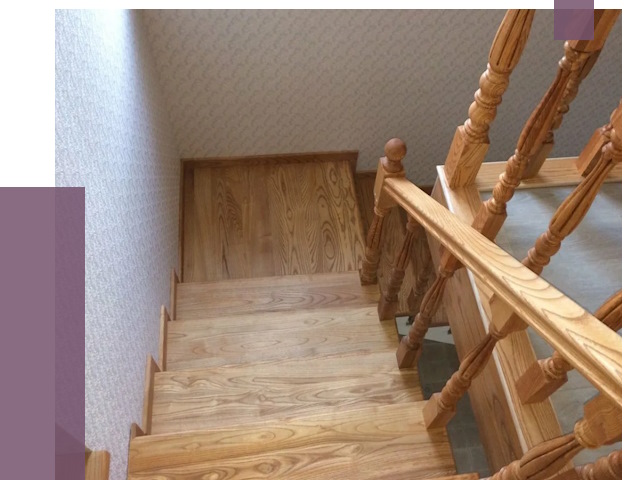 Сосновые лестницы в Соликамске под ключ от 8141 руб.  | ПРОЛЁТ-Слк