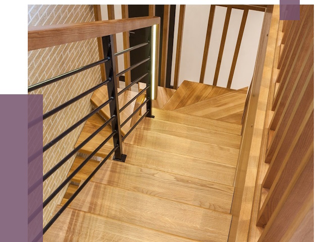 Лестницы из ясеня в Соликамске под ключ от 10099 руб. 