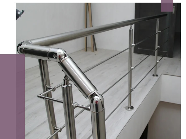 Перила из нержавеющей стали в Соликамске от 9068 руб. под ключ | ПРОЛЁТ-Слк