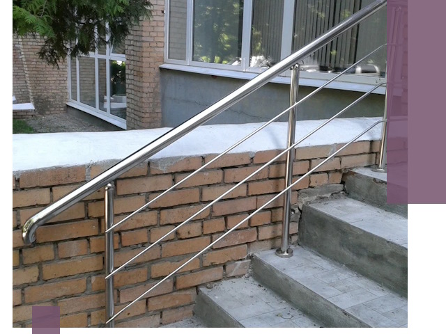 Перила из нержавеющей стали высокого качества в Соликамске