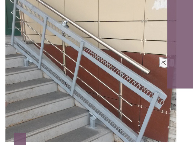 Изготовление откидных пандусов под ключ в Соликамске