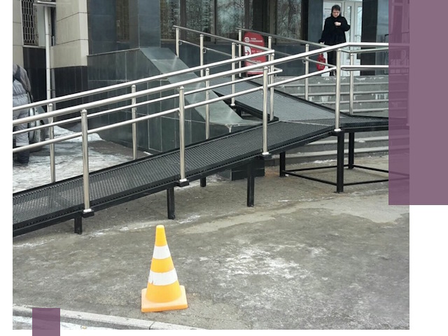 Стационарные пандусы под ключ в Соликамске — изготовление и монтаж