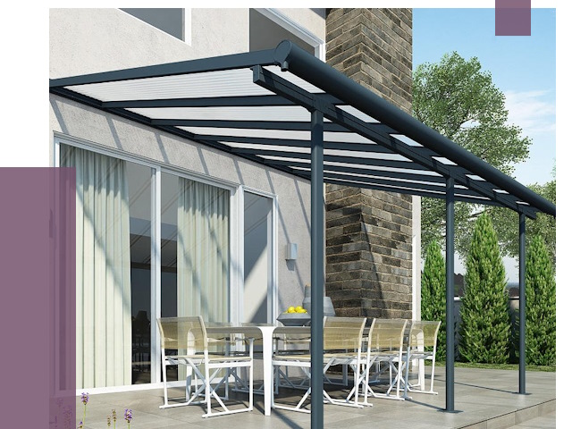 Навесы пристенные в Соликамске от 9171 руб. — монтаж и установка | ПРОЛЁТ-Слк