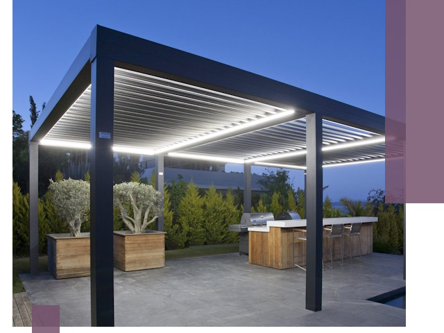 Навесы отдельно стоящие под ключ в Соликамске из металла и поликарбоната