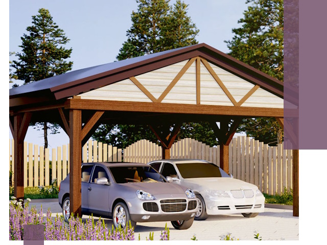 Навесы для автомобиля в Соликамске — изготовление и монтаж