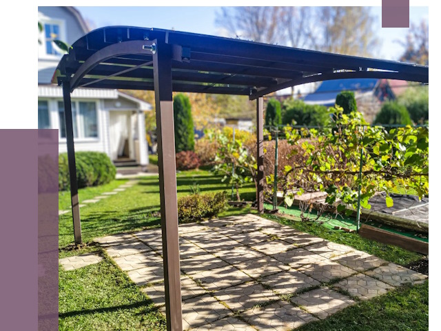 Навесы для дачи в Соликамске от 12830 руб. под ключ — ПРОЛЁТ-Слк