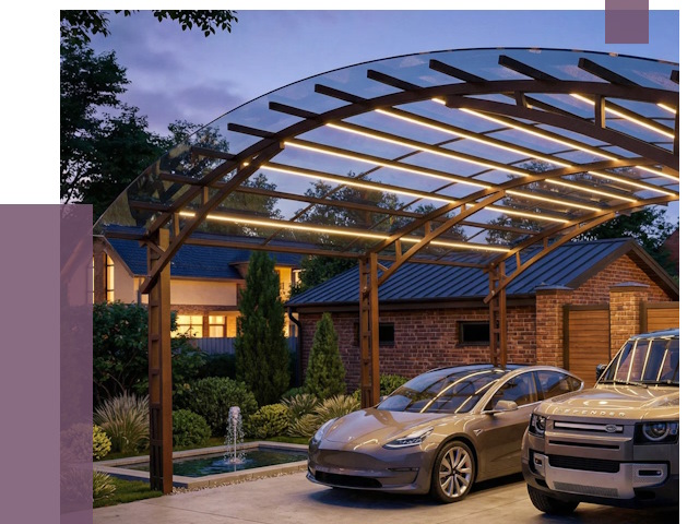 Металлические навесы в Соликамске от 12778 руб. под ключ — ПРОЛЁТ-Слк