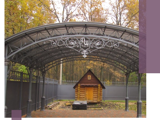 Кованые навесы премиум-класса под заказ в Соликамске