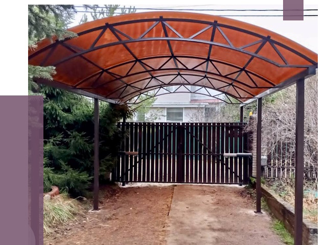 Арочные навесы в Соликамске от 12830 руб. — изготовление и монтаж | ПРОЛЁТ-Слк