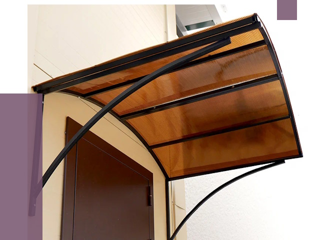 Недорогие козырьки в Соликамске от 7646 руб.  | ПРОЛЁТ-Слк