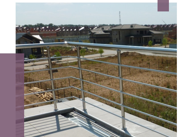 Парапеты из нержавеющей стали в Соликамске от 8038 руб. за м² | ПРОЛЁТ-Слк