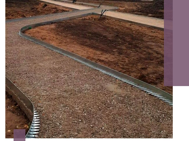 Металлические бордюры под ключ в Соликамске — изготовление и монтаж