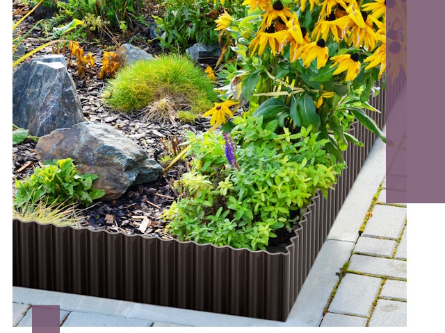 Металлические бордюры для клумб в Соликамске — производство и монтаж