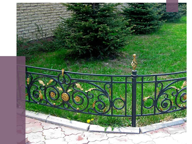 Кованые газонные ограждения в Соликамске от 7677 руб. — ПРОЛЁТ-Слк